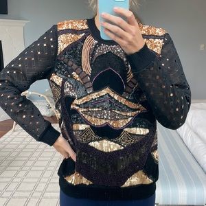 Nicole Miller Sequin Sweater